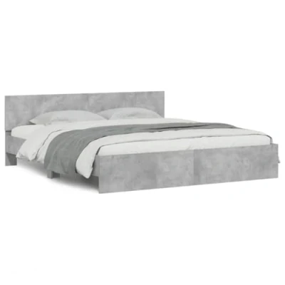 Image de vidaXL Cadre de lit sans matelas gris béton 160x200 cm3207472