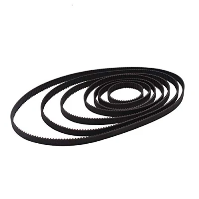 Afbeelding van GT2 2 stuks 6 mm brede tandriemen met gesloten rubberen gesp, 110 112 158 200 280 300 400 752 852 voor breedte (GT2 122 mm)