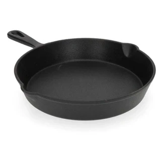 Afbeelding van Cookinglife Koekenpan Cast Iron Gietijzer ø 25 cm Zonder anti aanbaklaag