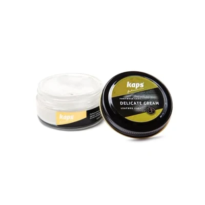 Afbeelding van Kaps Schoencreme schoensmeer verzorgt het leer en geeft glans (100) Kleurloos 50ml
