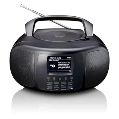 Afbeelding van Lenco SCD 6000BK Draagbare internet radio met DAB+/FM, Bluetooth®, CD speler en groot LCD