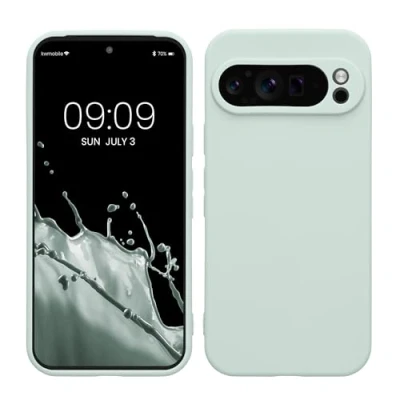 Afbeelding van kwmobile telefoonhoesje geschikt voor Google Pixel 9 Pro Hoesje smartphone Precisie camera uitsnede In cool mint