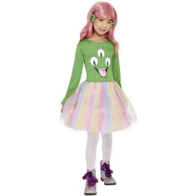 Afbeelding van Smiffys Alien Kinder Kostuum Kids tm 12 jaar Groen