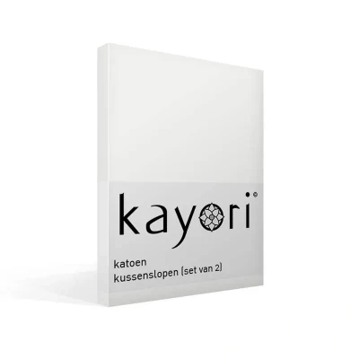 Afbeelding van Kayori Kussensloop Kai 2 stuks 60x70 Offwhite 60/70 (Kleur: Offwhite)