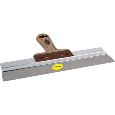 Afbeelding van Gipsmes SUPER PROF PURE aluminium 170x0.7 mm RVS met LEDEREN greep