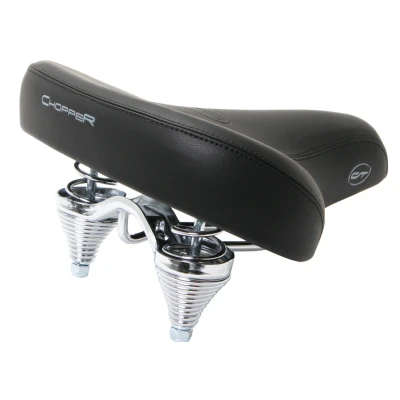 Afbeelding van Contec Fietszadel Chopper Unisex Zwart