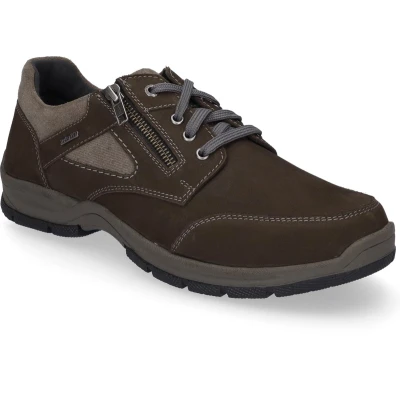 Afbeelding van Josef Seibel Sportieve veterschoenen Anthracite combi, Heren, Maat: 41, combi Leer