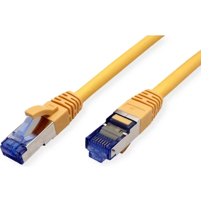 Afbeelding van VALUE Patchkabel Kat.6A (Class EA) S/FTP (PiMF), LSOH, geel, 0,5 m