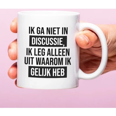 Afbeelding van Mok Ik Ga Niet In Discussie