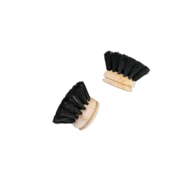 Afbeelding van Chinchilla® Set van 4 verwisselbare houten afwasborstelkoppen Reservekop met 100% FSC beukenhout paardenhaarvulling universele