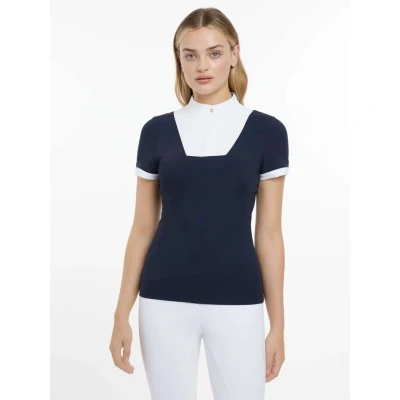 Afbeelding van LeMieux Wedstrijdshirt Sophia Korte Mouwen Navy 34 Agradi.be