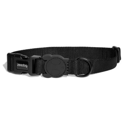 Afbeelding van Zee.Dog Halsband Gotham Zwart Hondenhalsband 31 43x1.5 cm