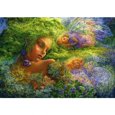 Afbeelding van Legpuzzel 1500 stukjes Moss Maiden Josephine Wall Grafika puzzel