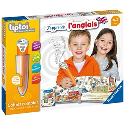 Image de Lecteur interactif avec livre Ravensburger Tiptoi® J&#039;apprends l&#039;anglais