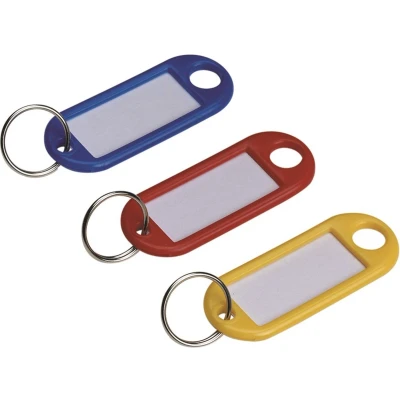 Afbeelding van Beaumont Label Sleutelhanger nr10 32 mm Transparant (Doos van 100 stuks)