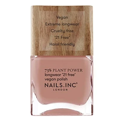 Afbeelding van Nails Inc Veganistische nagellak Good Energy Efficiënt Plant Power 73% plantaardige basis, 100% veganistisch en dierproefvrij perfecte manicure, zachte karameltint voor een