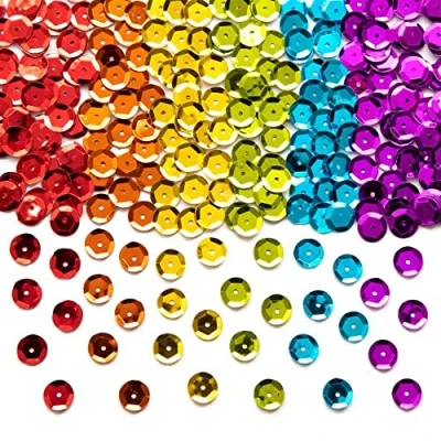 Afbeelding van Baker Ross AX947 Regenboog Glitter Kits Verpakking van 120 g, Pailletten voor Ambachten, Kunst, Knutselbenodigdheden Kinderen