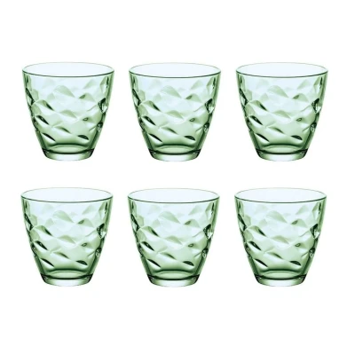 Afbeelding van Bormioli Rocco Glazen Flora Groen 250 ml 6 Stuks