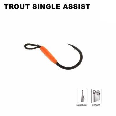 Afbeelding van Sakura Trout Single Assist Hook Black Nickel Maat : Haak 1 (6 pcs)