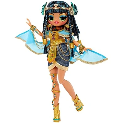 Afbeelding van LOL Surprise OMG Fierce Limited Edition Premium Verzamelbare pop CLEOPATRA Pak verrassingen uit outfit en modeaccessoires, met hoogwaardige verpakking Voor kinderen vanaf 4+ jaar.