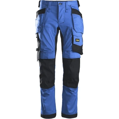 Afbeelding van Snickers AllroundWork Stretch Werkbroek Holsterzakken 6241 Mannen Kobaltblauw/Zwart 48
