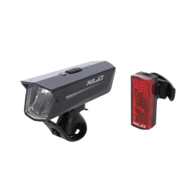 Afbeelding van XLC Proxima CL S24 Fietsverlichtingset LED USB oplaadbaar