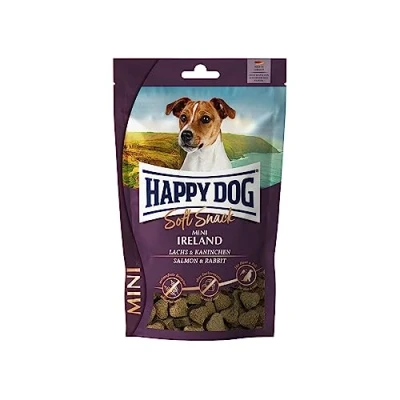 Afbeelding van Happy Dog Zachte snack Mini 10x100g Ierland Zalm &amp; Konijn