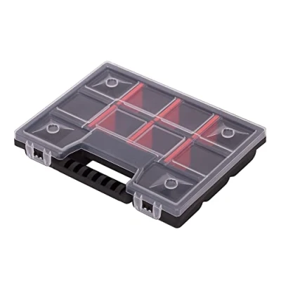 Afbeelding van Mivos Opbergdoos van 20 cm voor accessoires en kleine onderdelen, schroefdoos met 11 vakken opslag, 195 x 155 35 mm