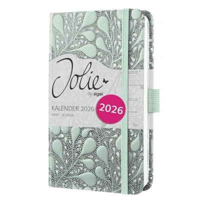 Afbeelding van SIGEL J6360 Wochenkalender Jolie 2026, ca. A6, lichtgroen