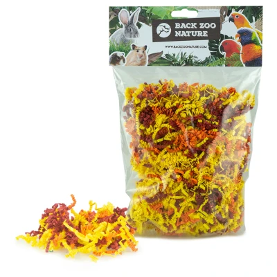 Afbeelding van Back Zoo Nature Crinkle Paper Sun Mix Vogelspeelgoed ca. 100 g Geel Oranje Bruin