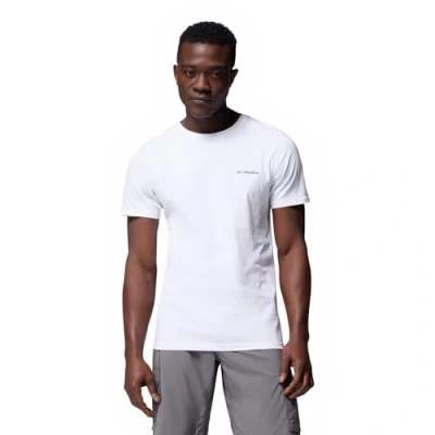 Afbeelding van Columbia Rapid Ridge Back Graphic Tee II, Mannen, Wit, T shirt, maat: S