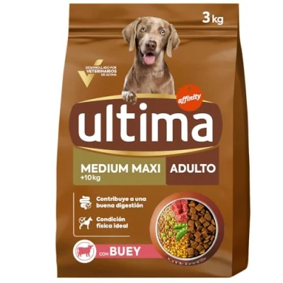 Afbeelding van Ultima Medium / Maxi Adult Rund Hondenvoer Dubbelpak: 2 x 3 kg