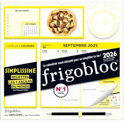 Afbeelding van SIMPLISSIME FRIGOBLOC HEBDOMADAIRE (SEPT.2025 A DEC.2026)