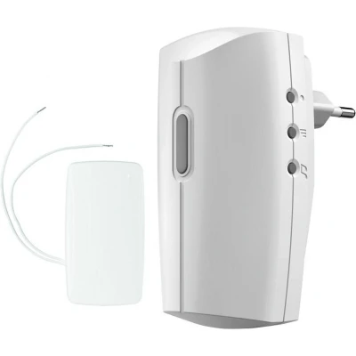 Afbeelding van Klikaanklikuit Acdb8000Bc Plug In Draadloze Deurbelset Met Zender Wit