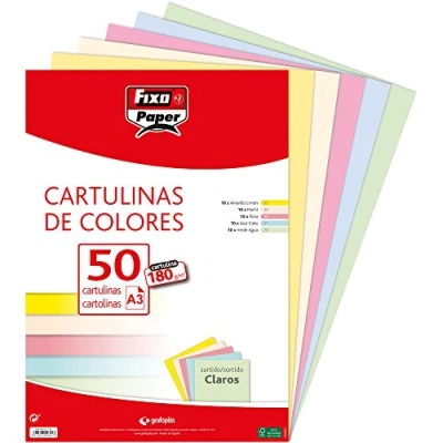Afbeelding van Fixo Paper 00001793 kleurenkaarten, A3, 180 g, 50 stuks