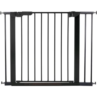 Image de BabyDan Grille de Porte/Porte d&#039;escalier Premier pour serrage, 92,5 99,8 cm, Fabriqué au Danemark + Approuvé TÜV/GS, Noir