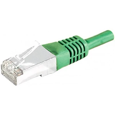 Afbeelding van Exertis Connect Patchkabel S/FTP, PiMF, CAT.6, groen, 3,0 m met bijzonder smalle knikbeveiliging (S/FTP, CAT6, 3 m), Netwerkkabel