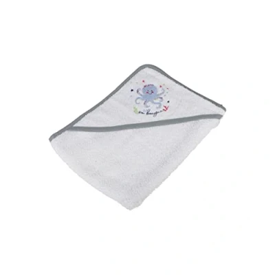 Image de BEBE DOUCEUR, Cape De Bain 75 * 75Cm 100% Coton 300Gsm Poulpe Ocean