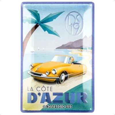 Afbeelding van Metalen Bord 20x30 cm DS La Cote D&#039;Azur DS19