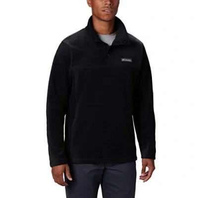 Afbeelding van Columbia Steens Mountain™ Half Snap Fleece trui Fleecetrui met halve rits Outdoortrui Heren Zwart Maat L