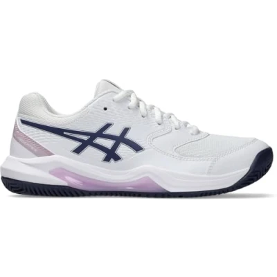Afbeelding van Asics Geldedicate 8 CLAY Tennisschoenen voor kleibanen, Dames, Maat: 37.5, White/indigo fog Imitatieleer/ textiel