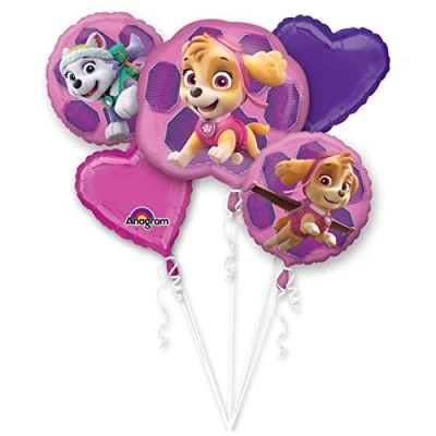 Afbeelding van Helium Ballonnen Boeket Paw Patrol Skye 5 stuks