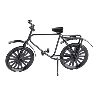Afbeelding van Hobbyfun Miniatuurfiets, zwart, ca. 9,5 x 6 cm