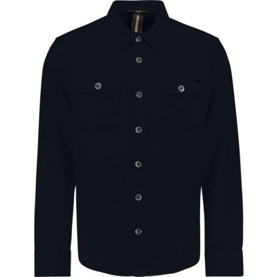 Afbeelding van No Excess Overshirt Effen Marine XXL