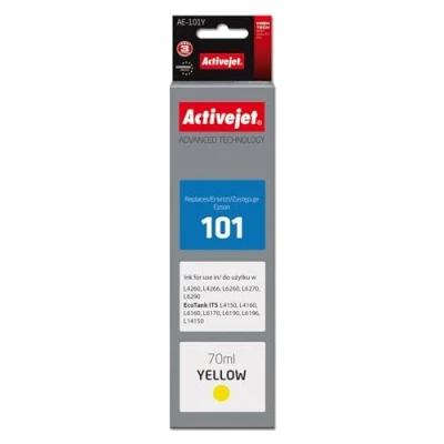 Afbeelding van Activejet AE 101Y Inkt (vervanging voor Epson 101; Supreme; 70 ml; geel)