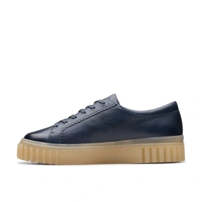 Afbeelding van Clarks Mayhill Walk Sneakers voor dames, Navy blauw leer, 38 EU