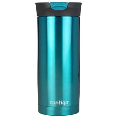 Afbeelding van Contigo Huron Snapseal Thermosbeker van roestvrij staal met gemakkelijk te reinigen BPA vrij deksel, 470 ml