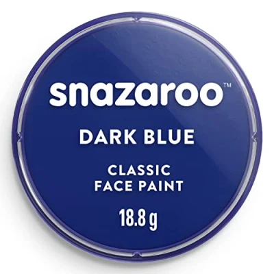 Image de Snazaroo Peinture Pour Visage et le Corps, Maquillage Déguisement, Enfants Adults,Fard 18 ML, Couleur Bleu Fonce