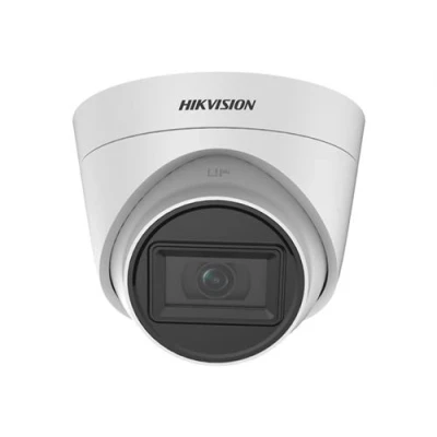 Image de Hikvision Value Series DS 2CE78H0T IT3FS Caméra de surveillance tourelle résistant à la poussière / l&#039;eau couleur (Jour et nuit) 5 MP 2560 x 1944 montage M12 Focale fixe audio composite, AHD, CVI, TVI DC 12 V