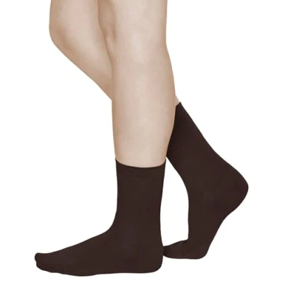 Afbeelding van VITSOCKS Warme sokken 80% merino wol fijne dames (3 paar) zacht comfortabel, Bruin